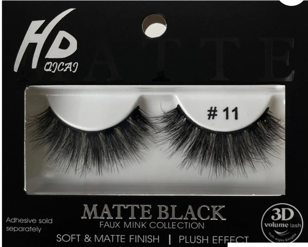 HD Matte Black Faux Mink Collection