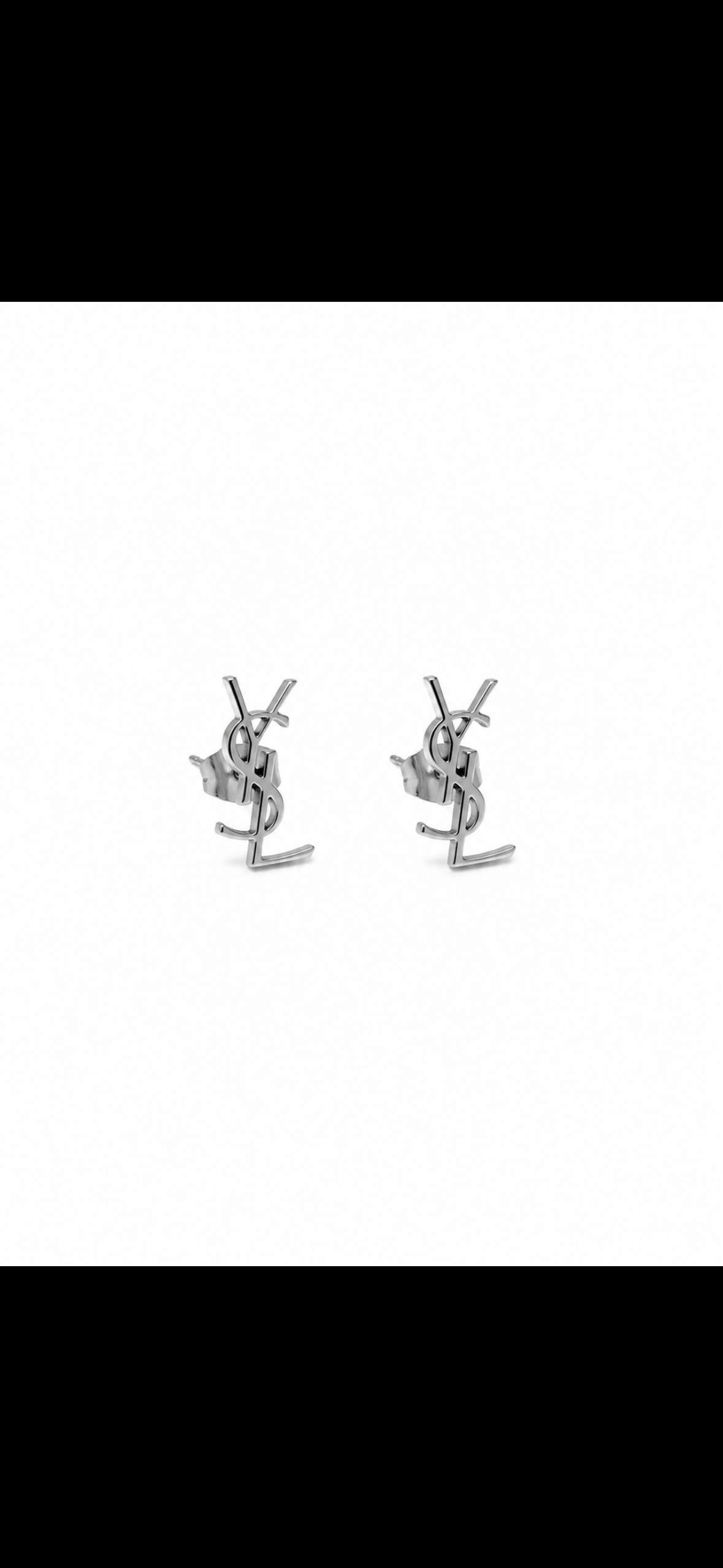 YSL Silver Earrings