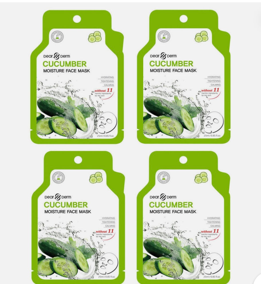 Dear Derm Cucumber Moisture Mask 1pcs