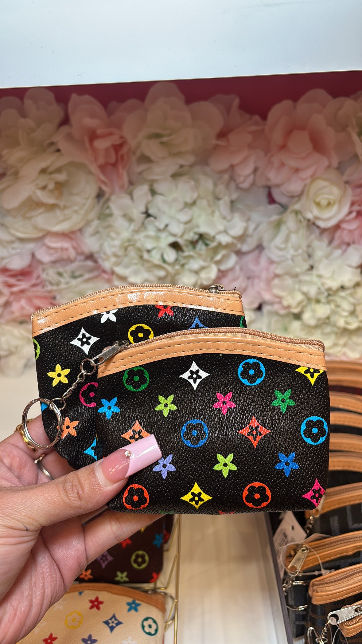 Lv Inspired Coin Bag
