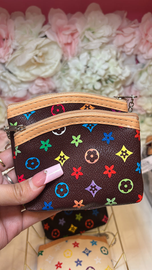 Lv Inspired Coin Bag