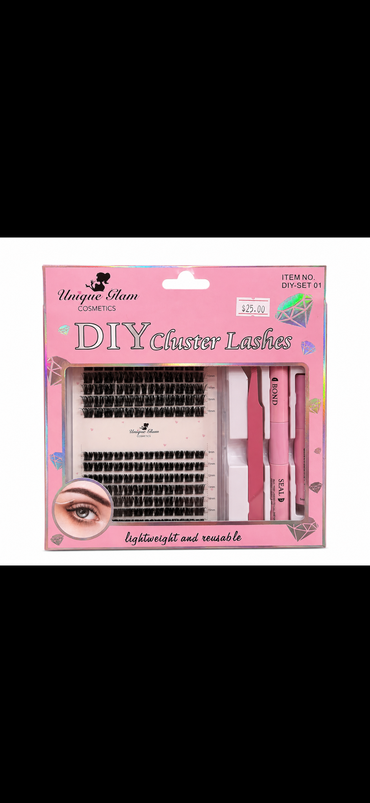 Unique Glam DIY Cluster Lashes