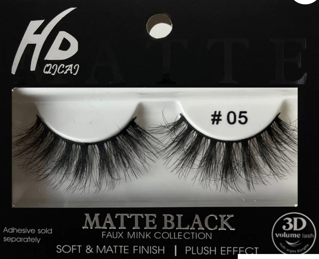 HD Matte Black Faux Mink Collection
